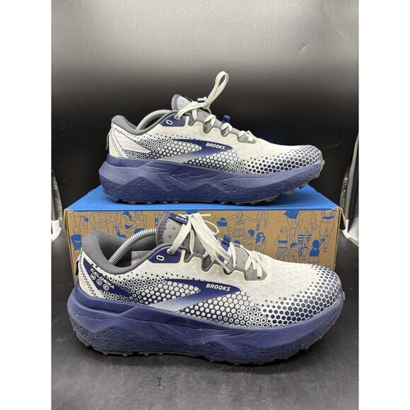 Brooks Caldera 6 Running Tail Sneaker Shoe Blue Gra Mens Size 11 1103791D071